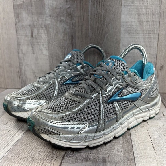 Brooks Addiction 11 Women's Running Shoes Silver Shadow Size 7 2E 1201402E318 - Picture 1 of 15